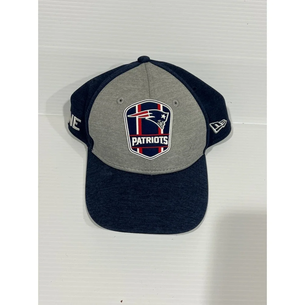 New Era New England Patriots Youth 39THIRTY Stretch Fit Hat Navy Grey G38